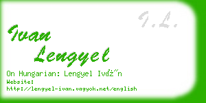 ivan lengyel business card